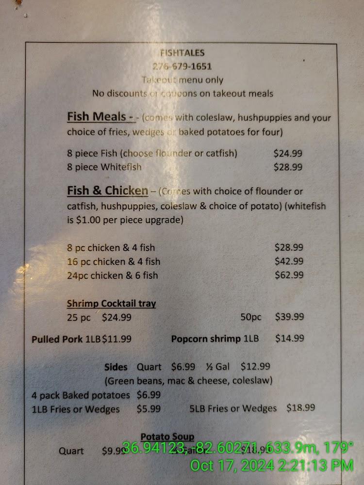 Fishtales Menu image 4
